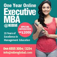 1 Year Online MBA  by NIBM