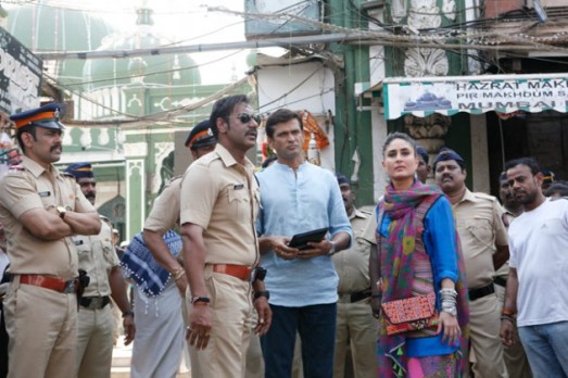 Ajay Devgan in Gujarat at Daman for Shooting of SINGHAM 2 Hindi Movie Releasing in 2014