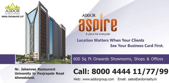 Addor Aspire Ahmedabad ShowroomsShops Offices at Navrangpura Ahmedabad by Addis Infrabuil LLP