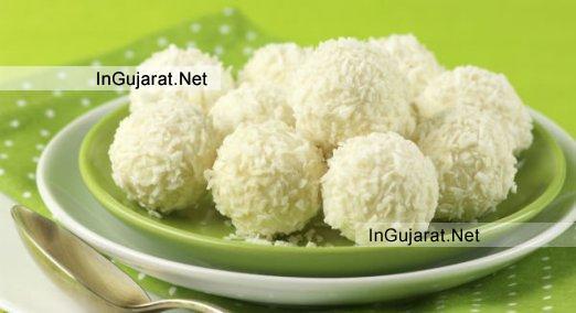 Coconut Burfi Indian Sweet Dessert