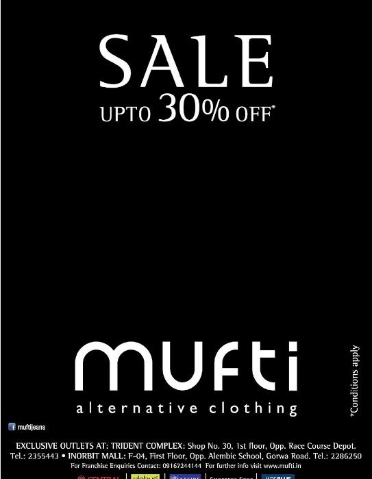 MUFTI Alternative Clothing Special Offer in Vadodara Gujarat