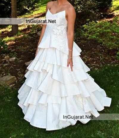 Wedding Dress Made From Toilet Paper