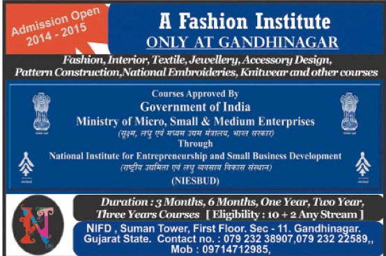 Best Fashion Design Institute Only at Gandhinagar City Address  Contact Number