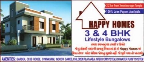 Happy Homes in Vadodara 3 BHK  4 BHK Lifestyle Bungalows at Atladra Padra Road Vadodara