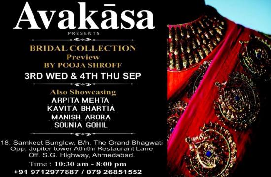 Avakasa Presents Bridal Collection in Ahmedabad by Pooja Shroff