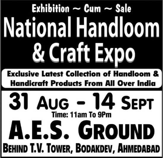 National Handloom and Craft Expo 2014 Ahmedabad