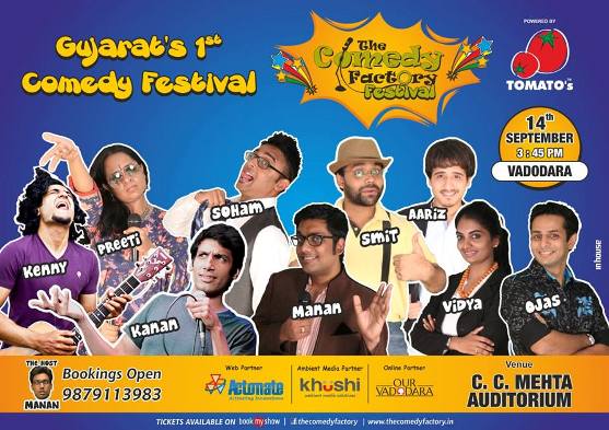 The Comedy Factory Festival 2014 in Vadodara at C C Mehta Auditorium