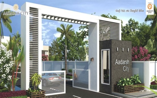 Aadarsh City in Rajkot - 2 BHK Flats - 3 BHK & 4 BHK Luxurious Bungalows Township