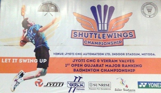 Open Gujarat Major Ranking Badminton Championship at Rajkot in October 2014.jpg