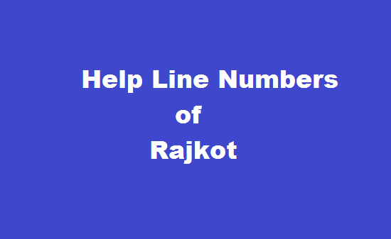 Rajkot Helpline Telephone Numbers - Important Emergency Contact No