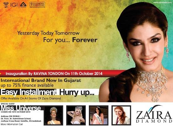 Zaira Diamond Inauguration in Ahmedabad by Raveena Tandon