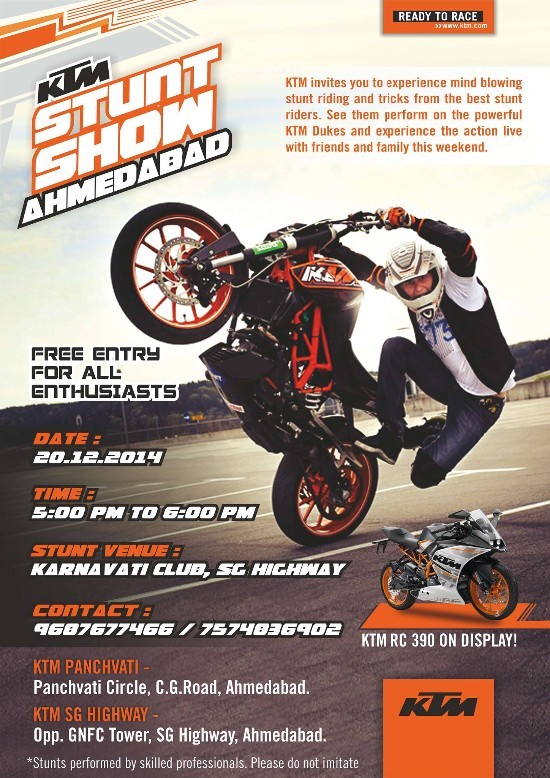KTM Stunt Show Ahmedabad