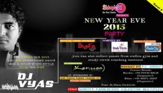 SMAAASH New Year Eve 2015 Party in Surat