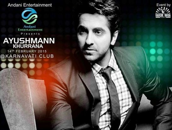 Ayushmann Khurrana Live in Concert 2015 in Ahmedabad