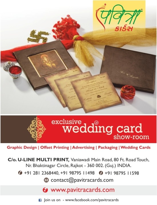PAVITRA Cards Rajkot - Exclusive Wedding Card Showroom for Designer Marriage Invitations