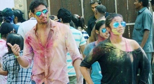 Sidharth Malhotra and Alia Bhatt celebrate Holi together