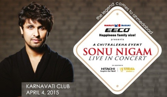 Sonu Nigam Live in Concert in Ahmedabad 2015