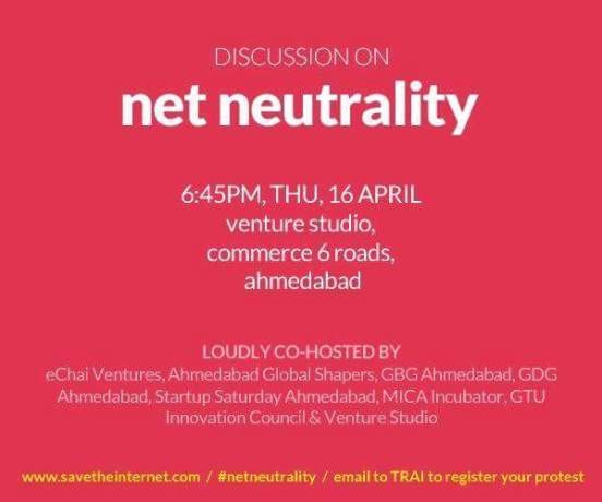 Net Neutrality Discussion in Ahmedabad at Commerce 6 Roads
