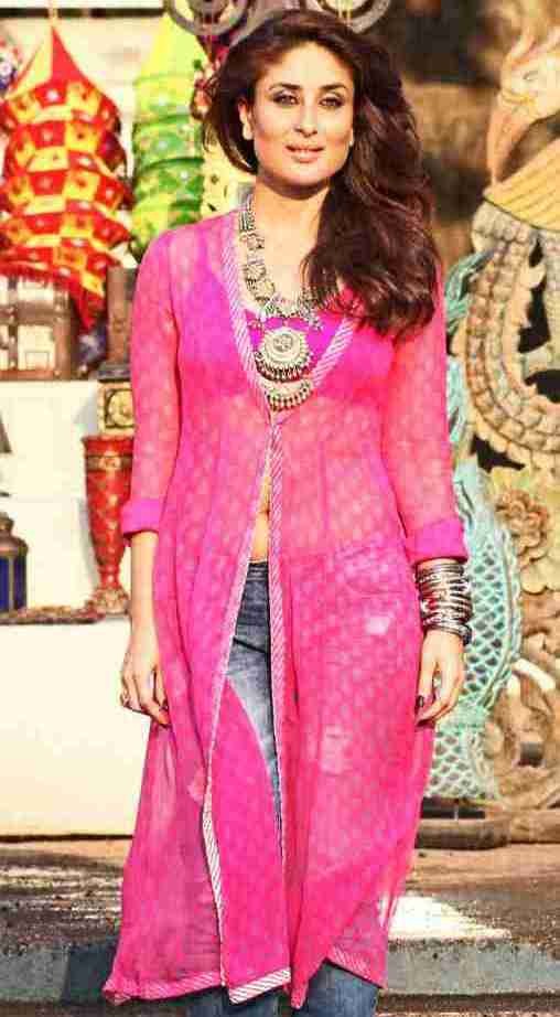 Kareena Kapoor Pink Kurti  in Teri Meri Kahaani