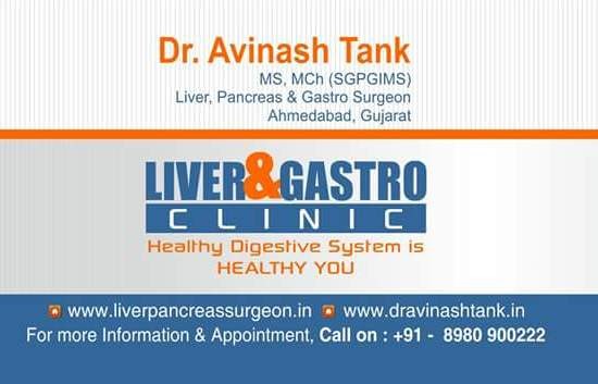 Dr. Avinash Tank’s Liver & Gastro Clinic in Ahmedabad