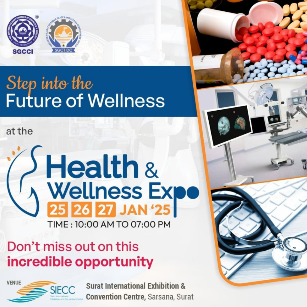 Health & Wellness Expo 2025 in Surat at SIECC on 25th to 27th January 2025